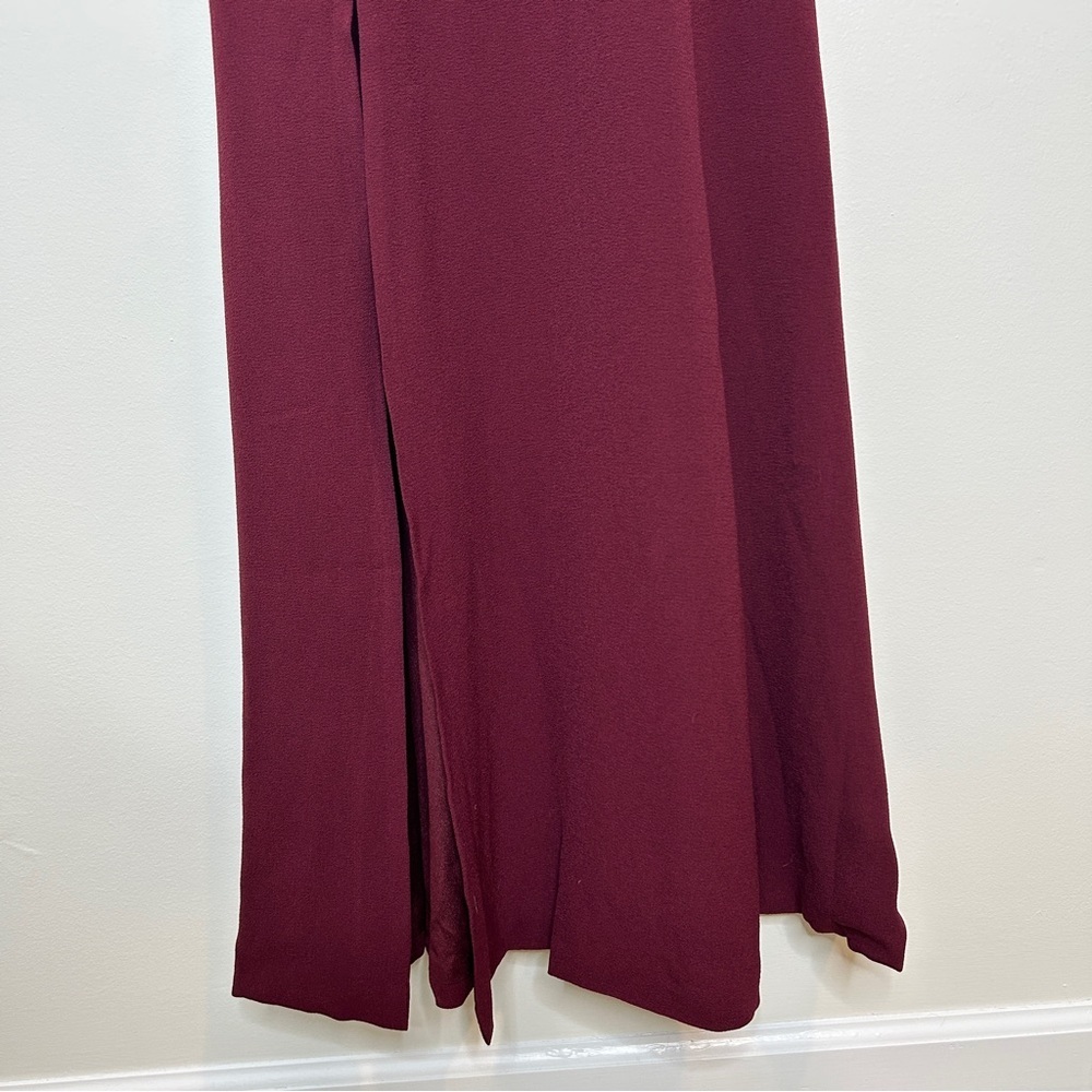 NEW Dress The Population Alejandra Evening Gown Burgundy Size Medium Dress - Picture 8 of 11